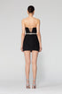Heart Neck Stone Belted Mini Dress